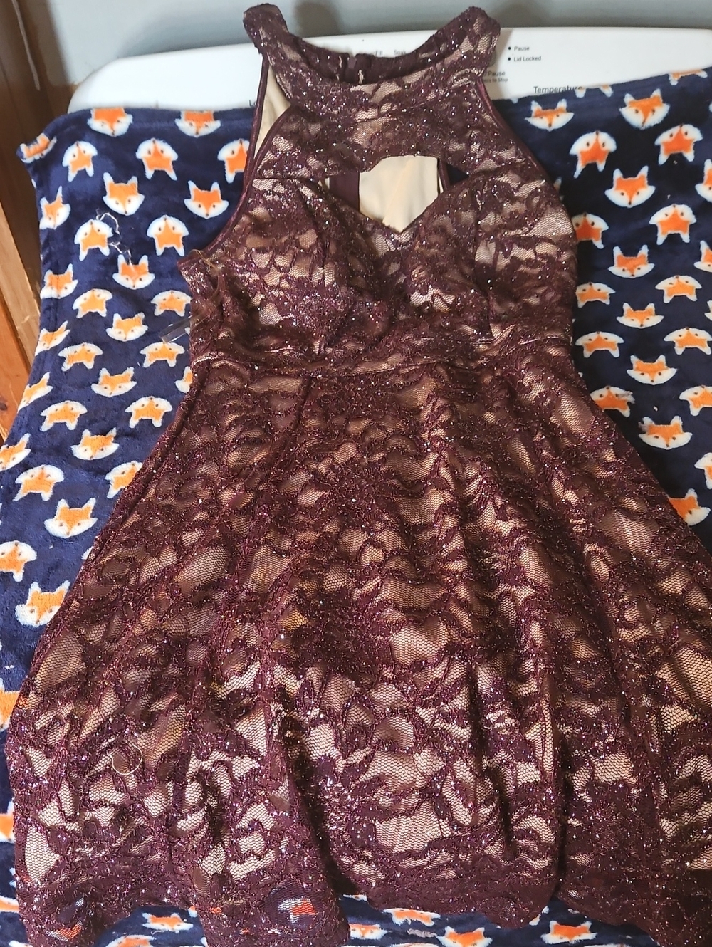 Emerald Sundae Sparkling Plum Sequin Dress